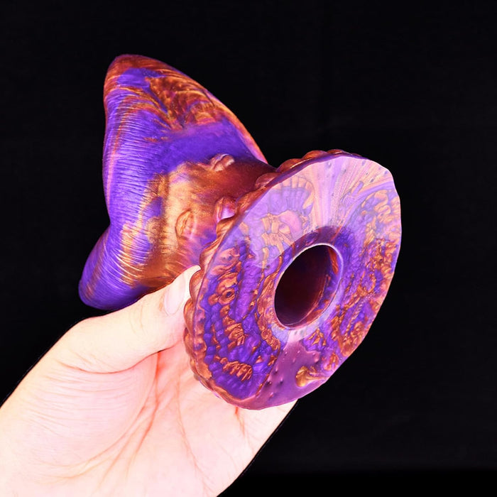 Large hollow silicone anal plug for unisex