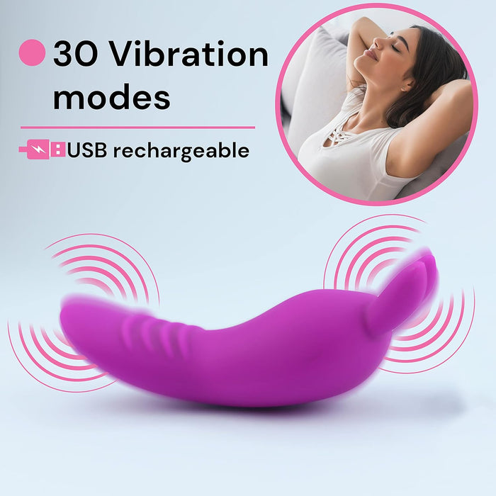 Vibrating travel vibrator egg with 30 modes and remote control