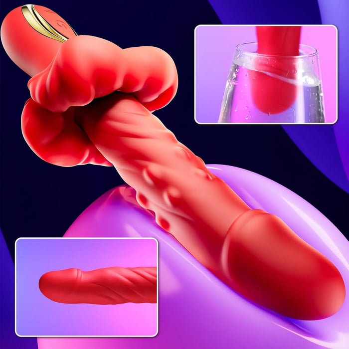 3-in-1 Vibrator for Women with 10 Vibration Modes and Heating Function