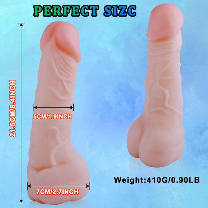 21 cm Realistic Penis Sleeve With Soft Structure And Complex Interior