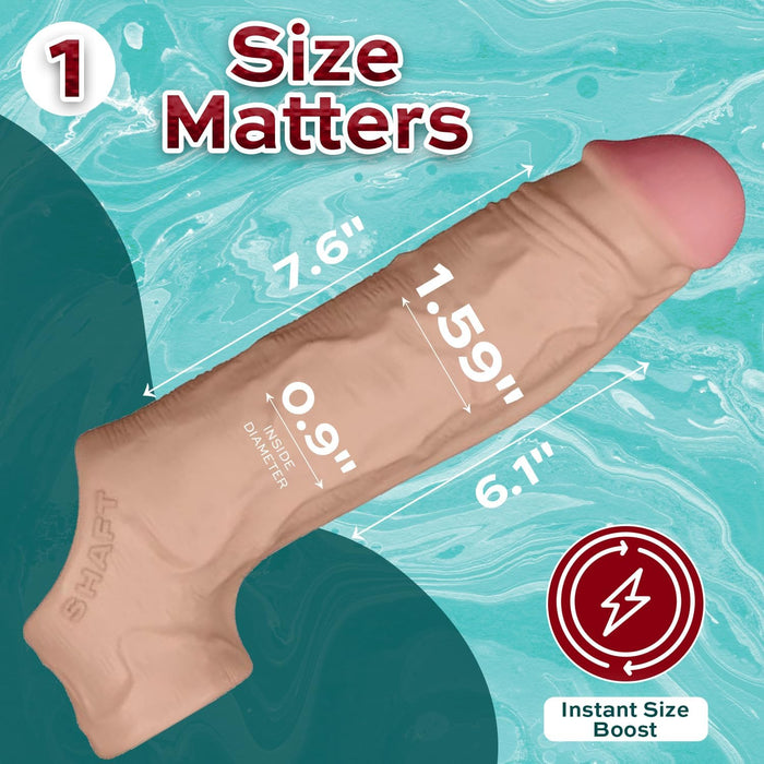 Sheath Model F liquid silicone insert - for 19.8 cm long impressions