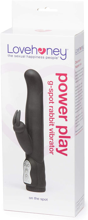 Powerful 14 cm rabbit-shaped G-spot vibrator with clitoral stimulation