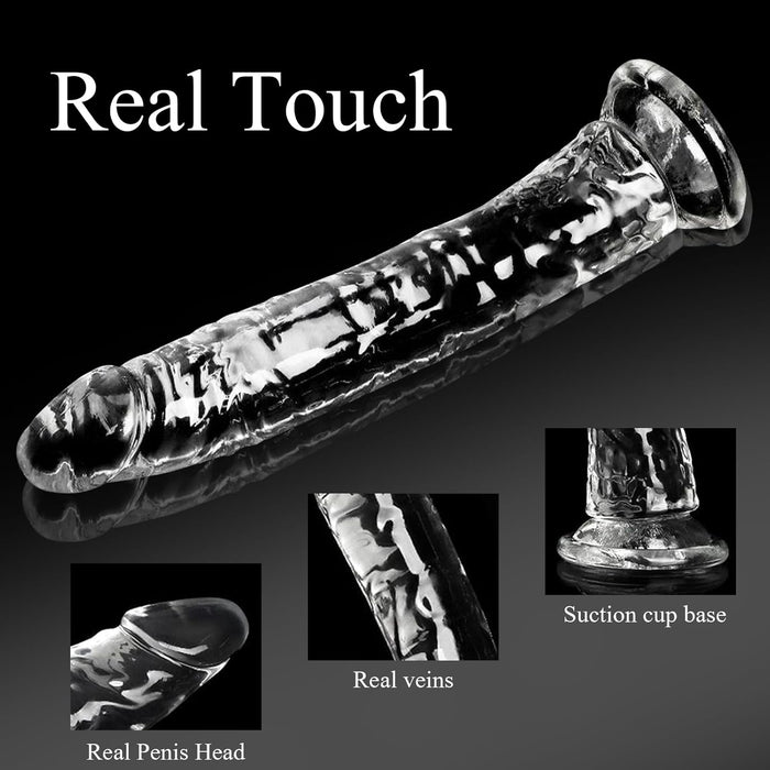 Realistiškų dildo rinkinys su stipria prisitvirtinimo siurbtuke – įvairūs dydžiai ir formos