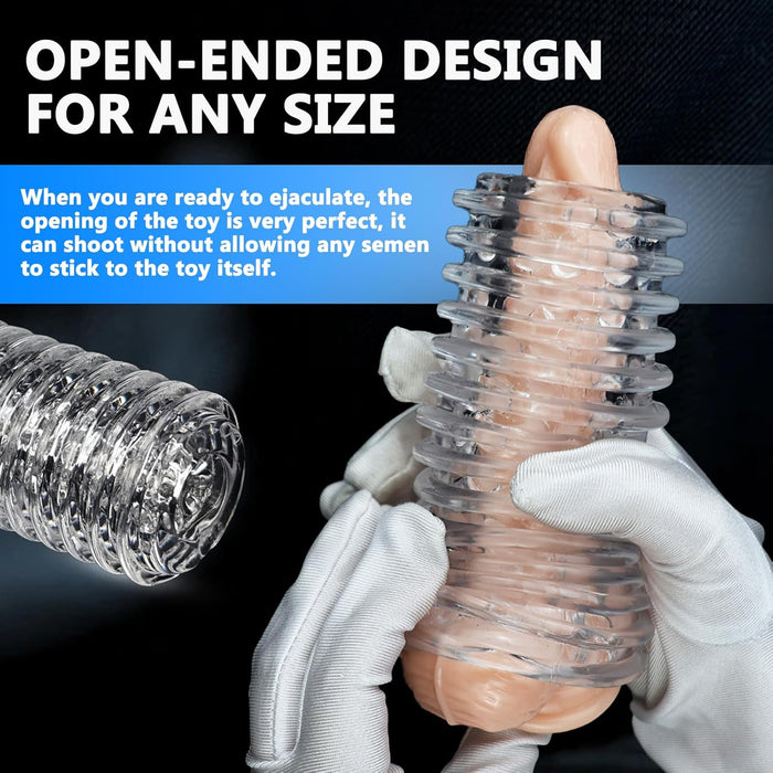 Realistic pocket masturbator for men with 3D vagina tunnel