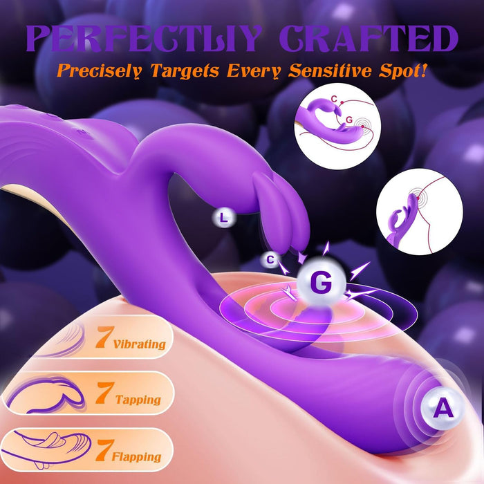 Elegant female vibrator with 7 modes and a unique convex design