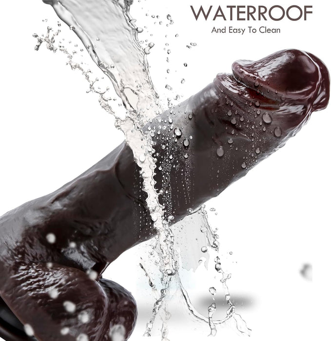 Stiprus 9 colių realistiškas žirgo formos dildo su prisitvirtinančia prisispaudimo trinkelėle