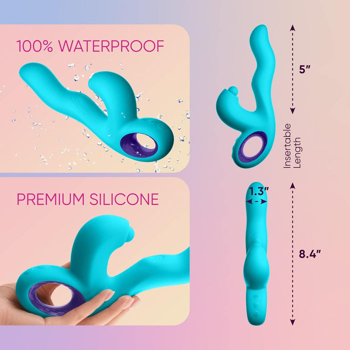 Klio Turquoise – universalus masažuoklis su daug funkcijų ir elegancija