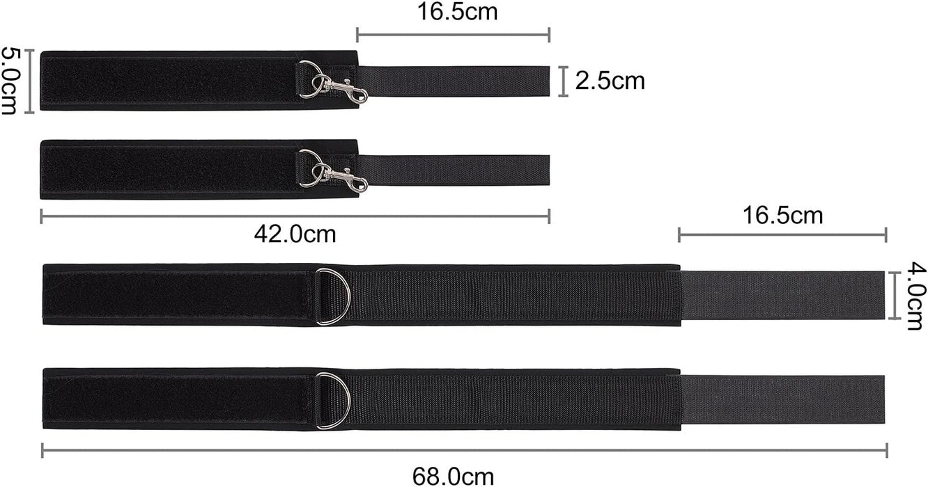 SM Bondage Set with Handcuffs and Thigh Cuffs - Universal BDSM Game