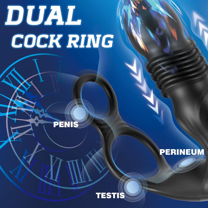 Anal vibrator for men with app and remote control - ergonomic prostate stimulator
