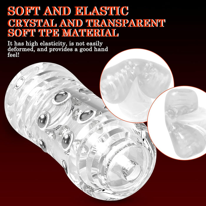 Realistiškas TPE Masturbatorius Vyrams su 3D Tekstūra ir Prostatės Stimuliacija