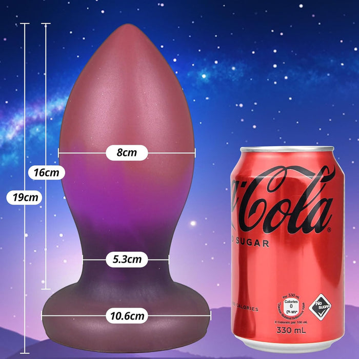 Skystas silikoninis analinis kaištis su stipriu siurbtuku – patogiai ir estetiškai