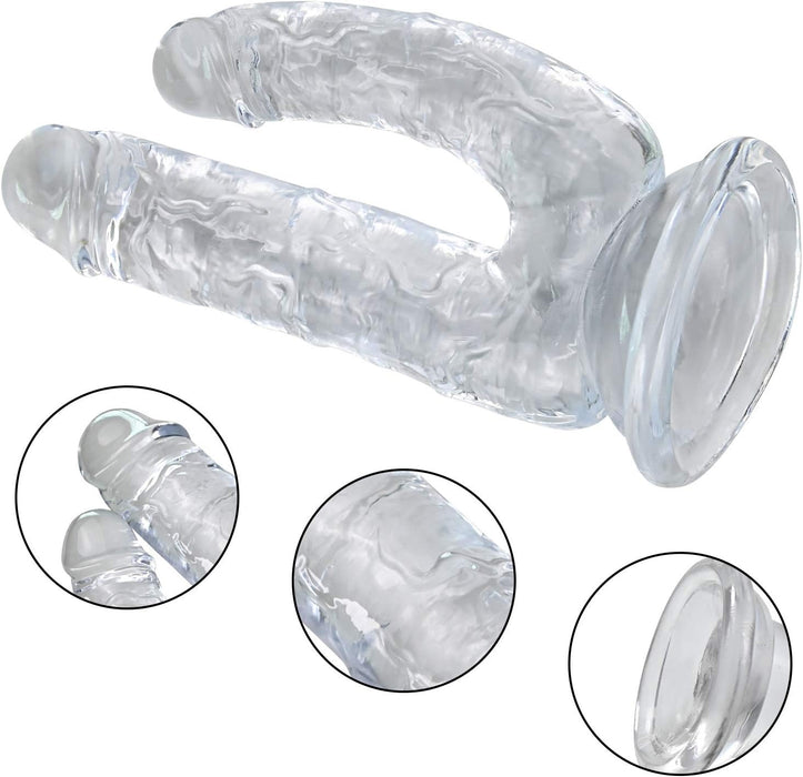 Realistic double dildos with strong attachment and flexibility