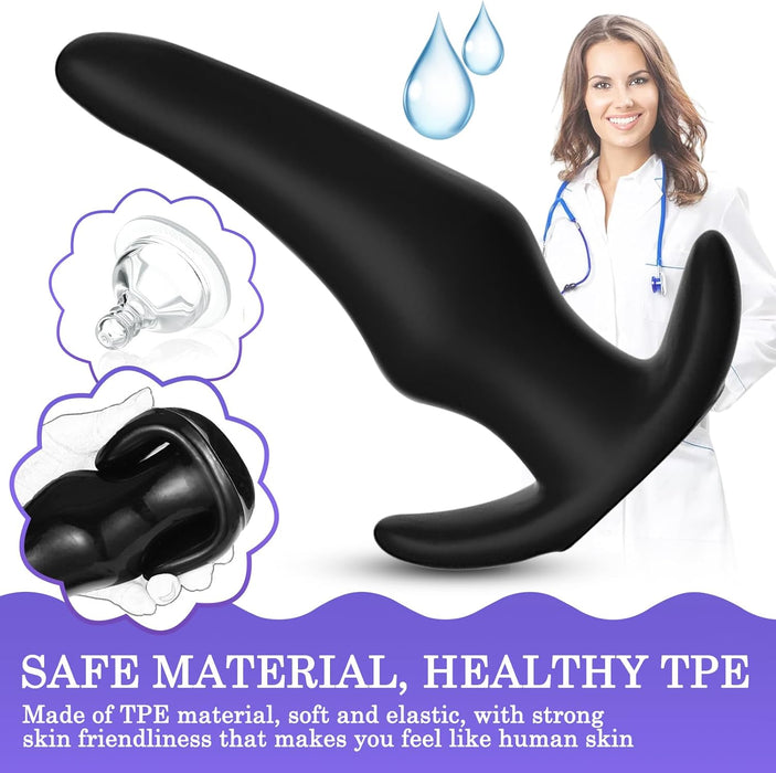 3.0 Anal plug for women and men – black, size S