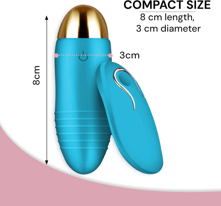 Vibruojantis mini vibratoriaus kiaušinis moterims su 20 režimų ir nuotoliniu valdymu