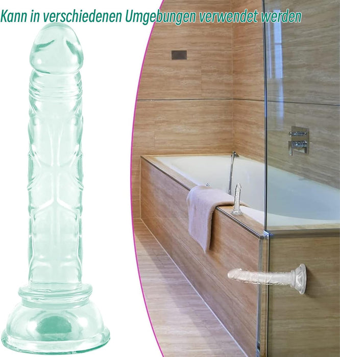 Set of three silicone sex toys with a strong attachment base