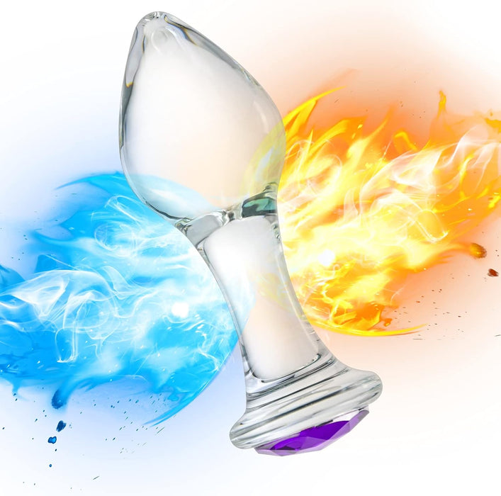 Crystal Anal Plug Set – 3 Sizes Glass Sex Toys