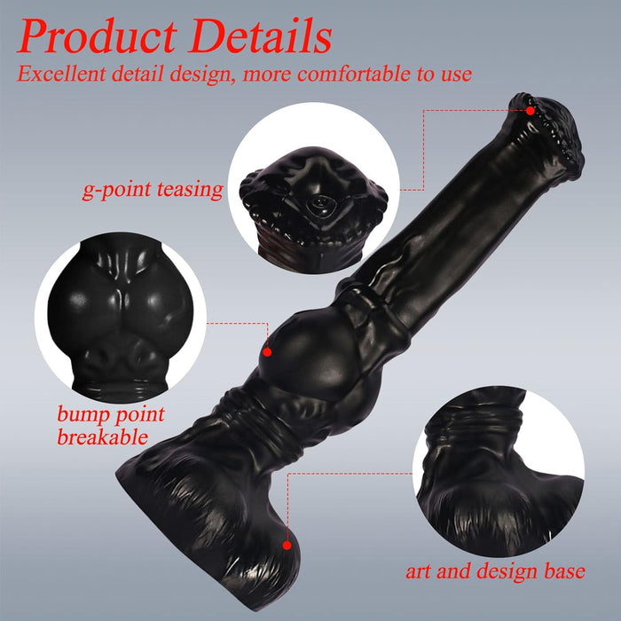 Realistic 38 cm Large Anal Dildo with Strong Suction Cup