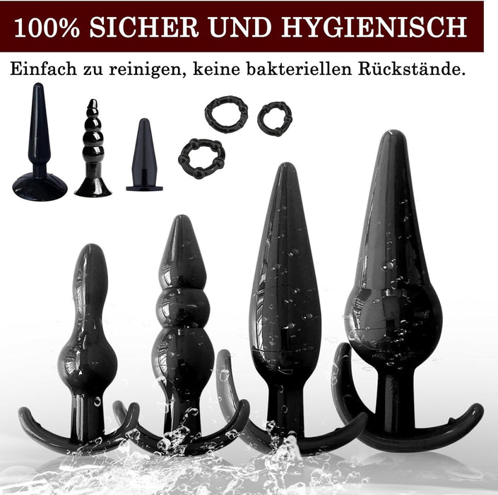 Prabangus 15 dalių erotinių žaislų rinkinys poroms intymiems žaidimams