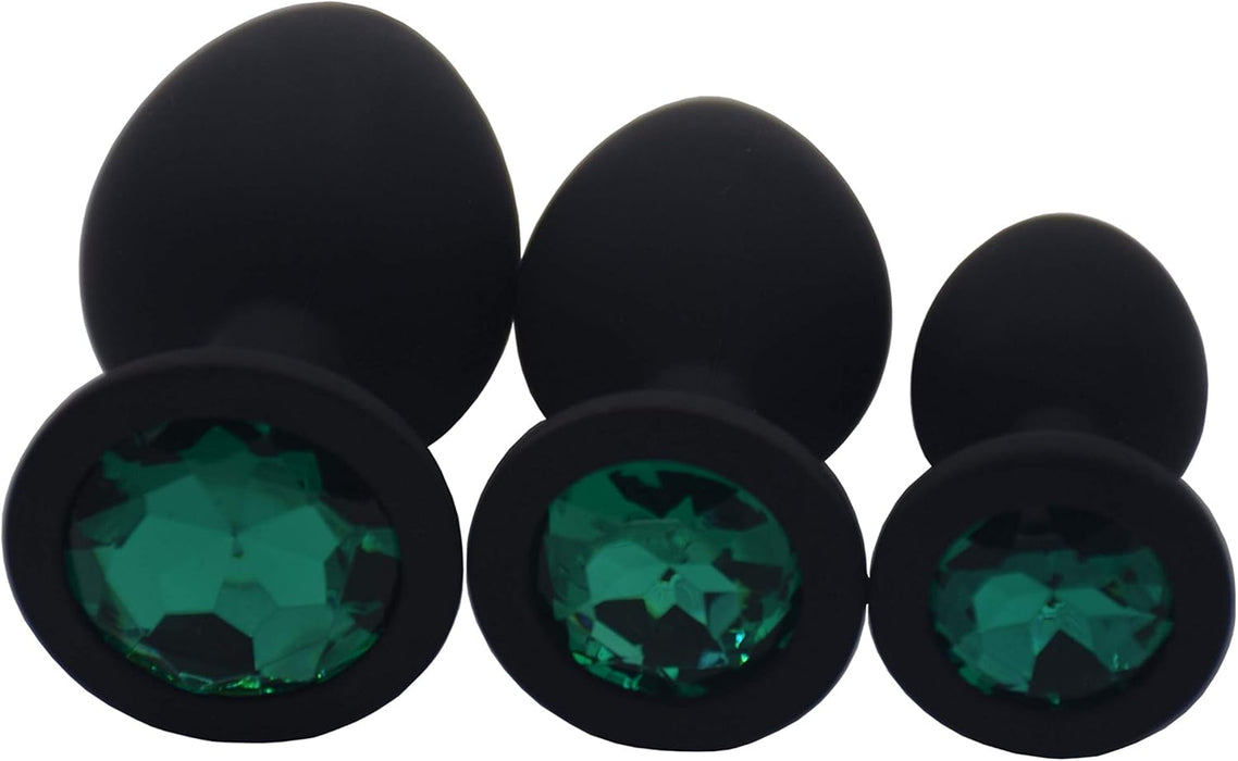 Silicone anal plugs set of 3 sizes - comfort and pleasure