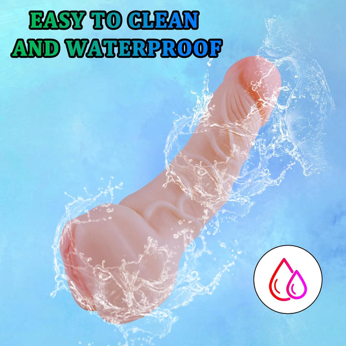 21 cm Realistic Penis Sleeve With Soft Structure And Complex Interior