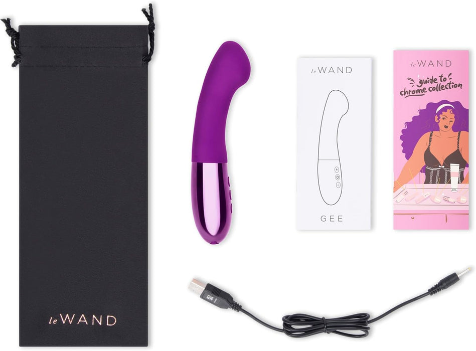 Gee Cherry Vibrator Purple with USB Charging and 15 Vibration Modes