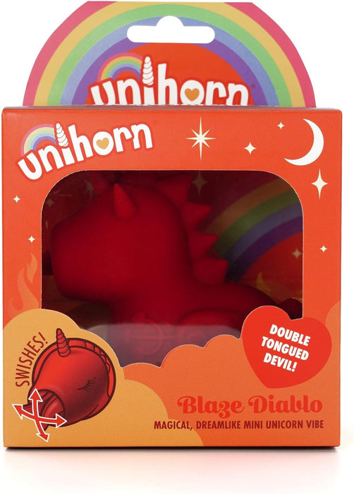 Blaze Diablo Auflegevibrator with two soft tongue functions and 10 vibration modes