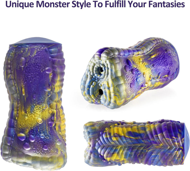 Realistiškas silikoninis vyriškas masturbatorius su stipria prisitvirtinimo guma