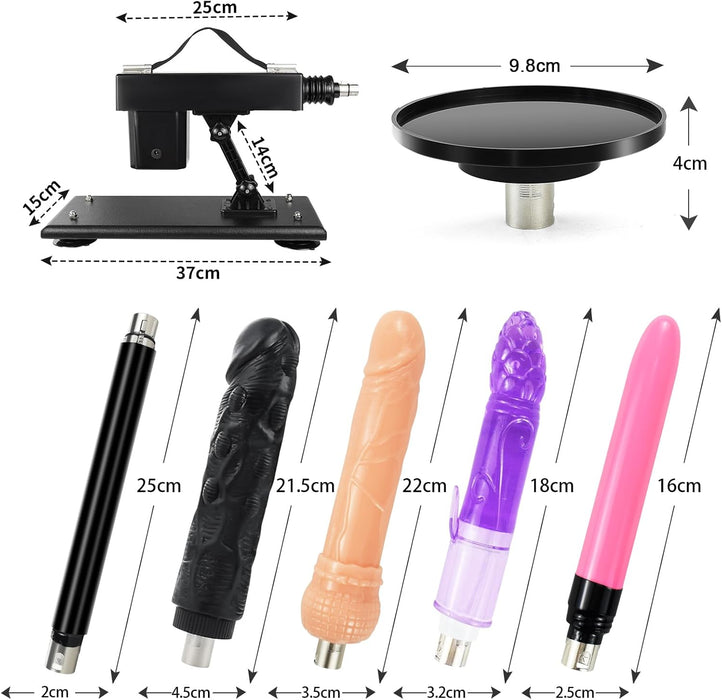 Automatic sex machine with strong suction cup connection and adjustable angle