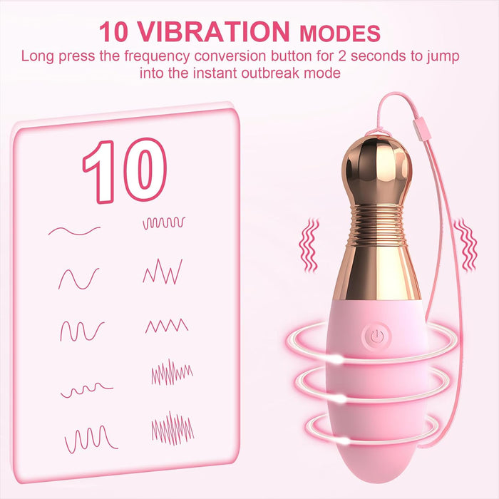 Mini Vibrating Egg with 10 Vibration Modes – Compact, Waterproof G-Spot Stimulator