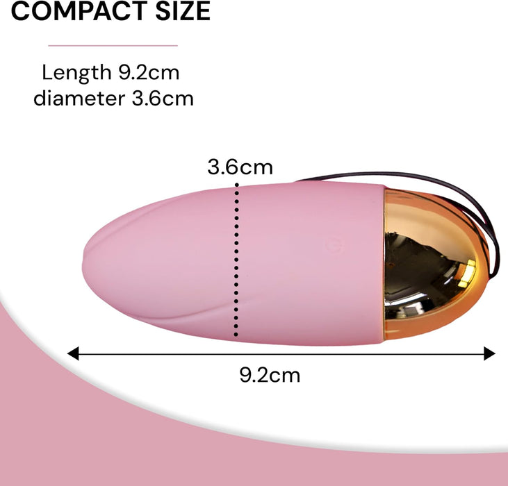 Mini Vibratorius Moterims su 10 Vibracijos Režimų, 9,2 x 3,6 cm, Tylius ir Kompaktiškas