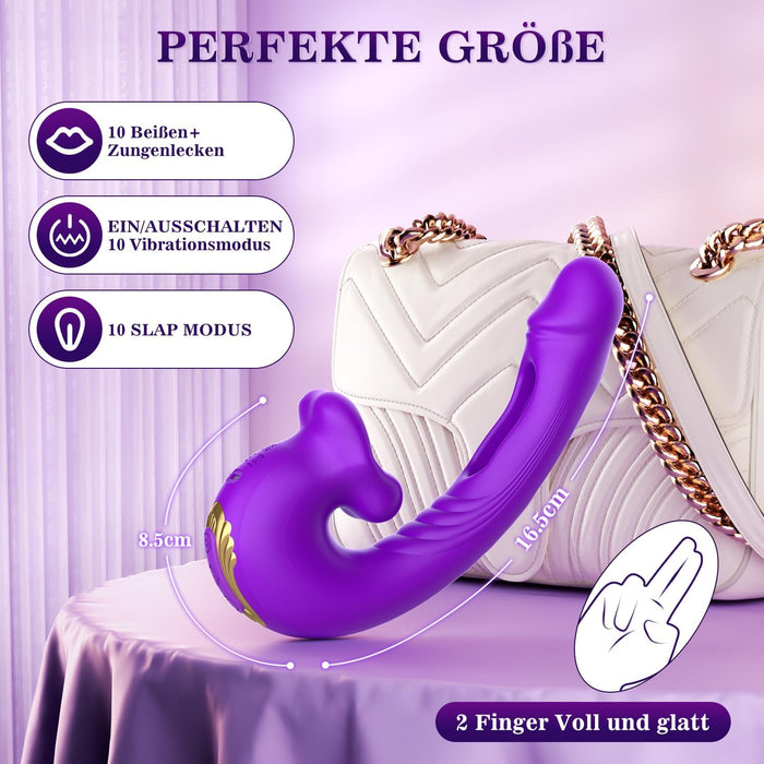 3in1 Vibrator for Women — Clitoris, G-Spot and A-Spot Stimulation