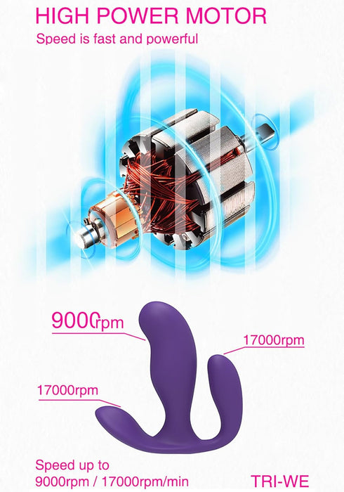 Diskretiškas 3-in-1 drugelio formos vibratorius su 7 režimais ir nuotolinio valdymo pultu