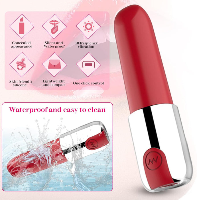 Mini Vibrator for female pleasure with 10 vibration modes