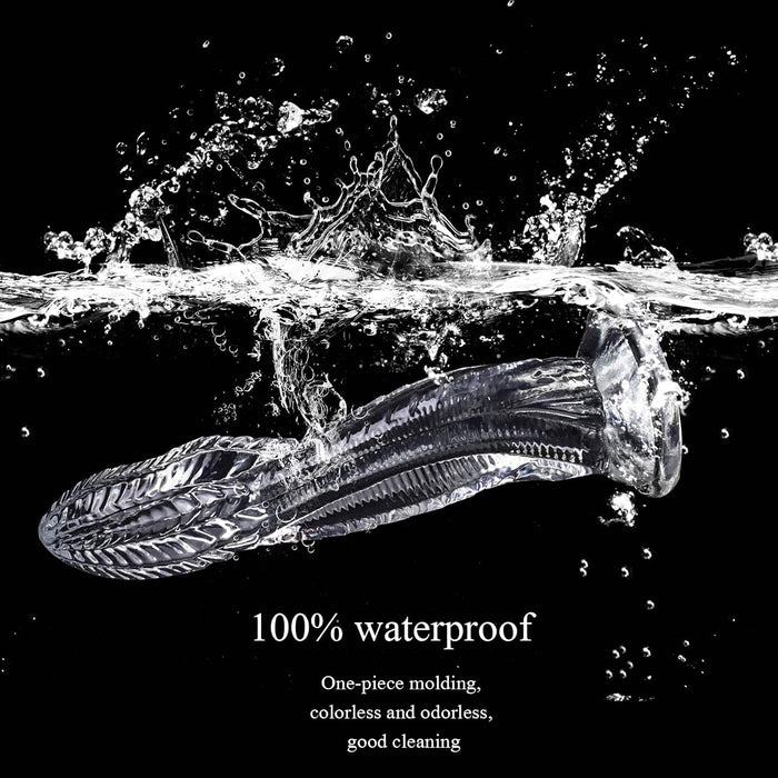 Realistic dildo XXL 25 cm with strong suction cup and tail