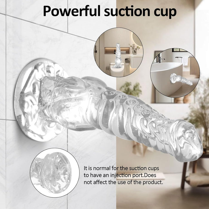 24 cm didelis tentaklio formos dildo su stipria prisitvirtinimo baze