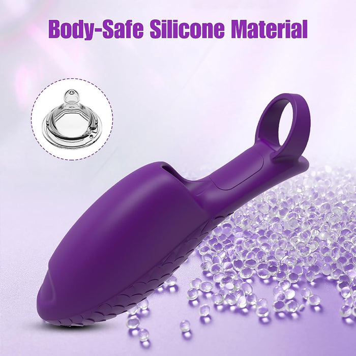 Discreet and ergonomic finger vibrator with 10 vibration modes for women