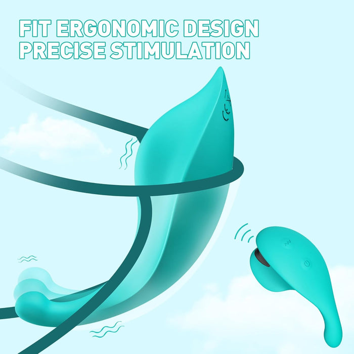 Nešiojamas ir nematomas vibratorių rinkinys su 9 vibracijos režimais ir nuotoliniu valdymu