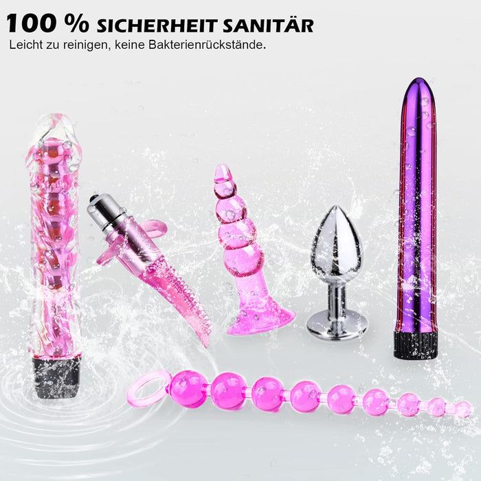 Prabangus 16 dalių BDSM komplektas – komfortiškas ir universalus