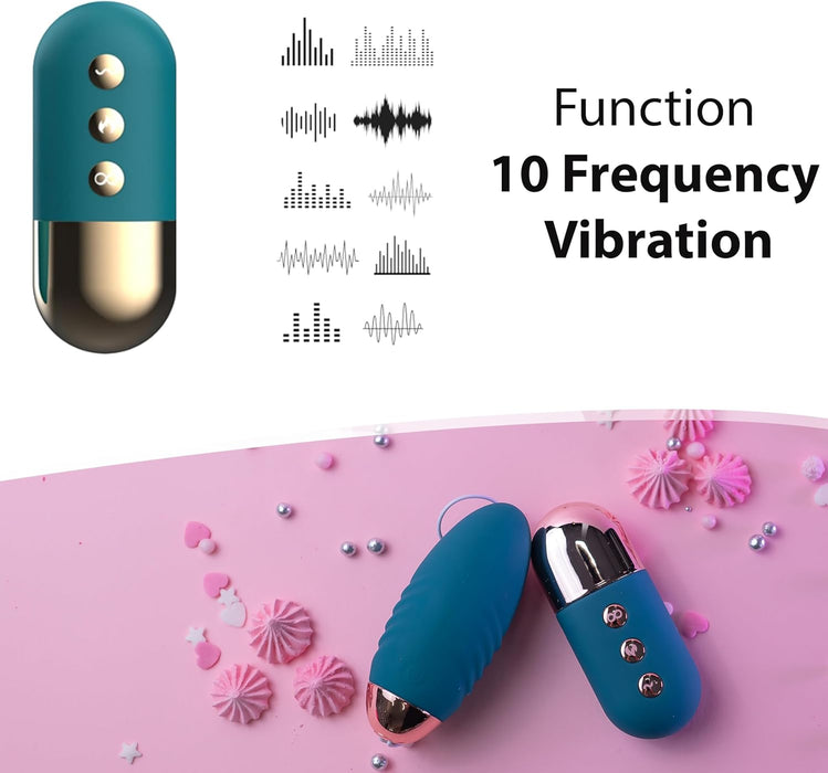 Diskretiškas mini vibruojantis kiaušinis su nuotolinio valdymo pultu moterims