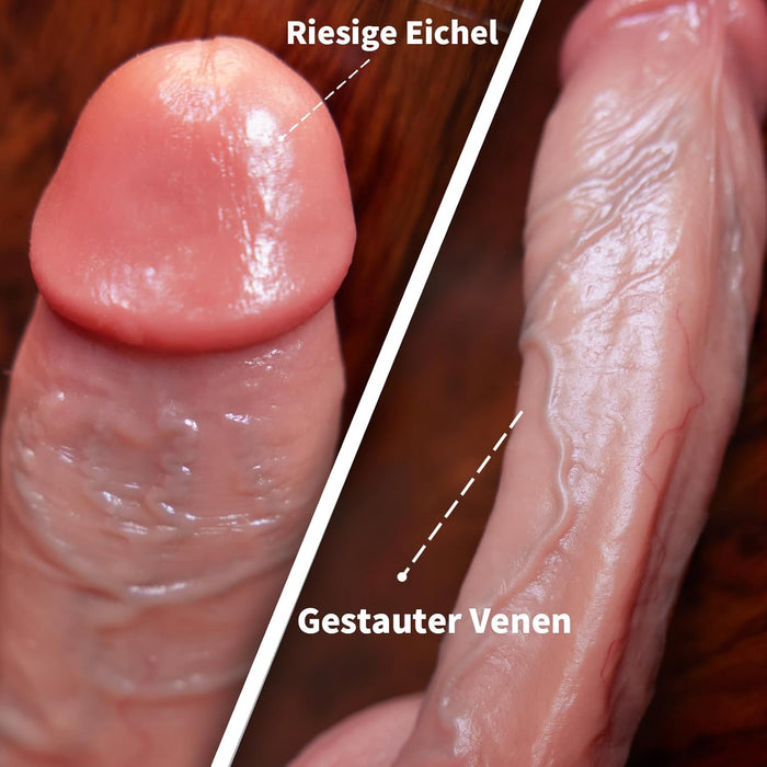 Handmade realistic dildo with a strong attachment system - a perfectly natural sensation