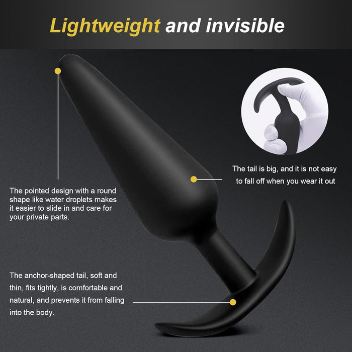 4 Piece Anal Plug Set – Various Sizes for Comfort and Pleasure
