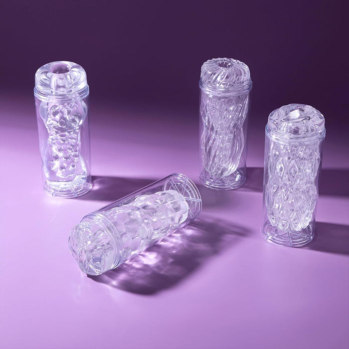 Realistinis rankinis masturbatorius vyrams su 3D vaginaliniu dizainu ir keturiomis struktūromis