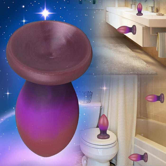 Skystas silikoninis analinis kaištis su stipriu siurbtuku – patogiai ir estetiškai