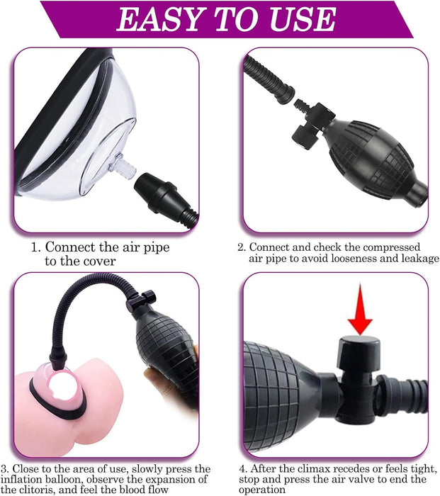 Vacuum Vagina Pump with 5 strong compressions and multiple functions