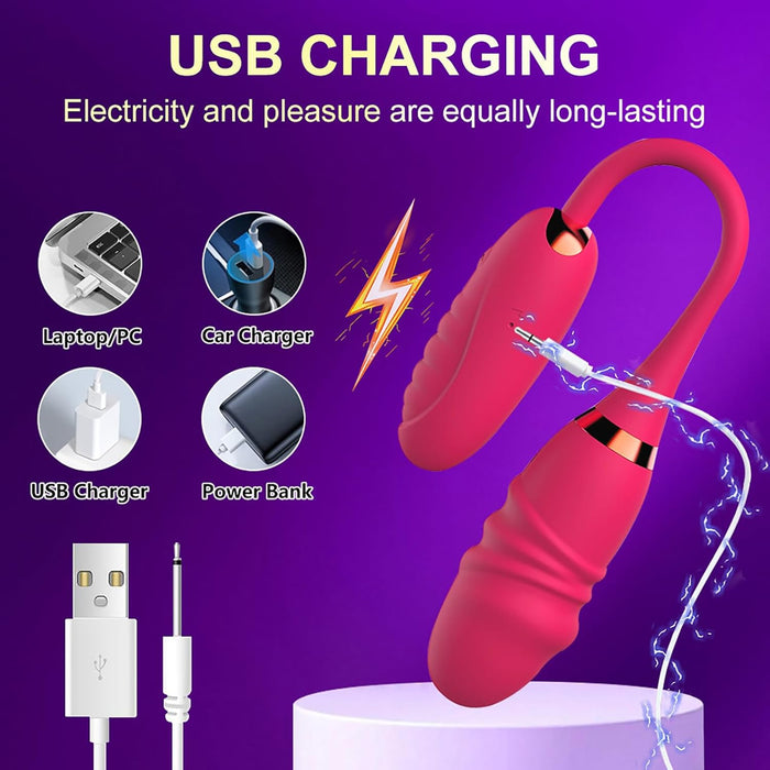 Double-headed vibrating massager with APP control for women - 10 modes for pleasure