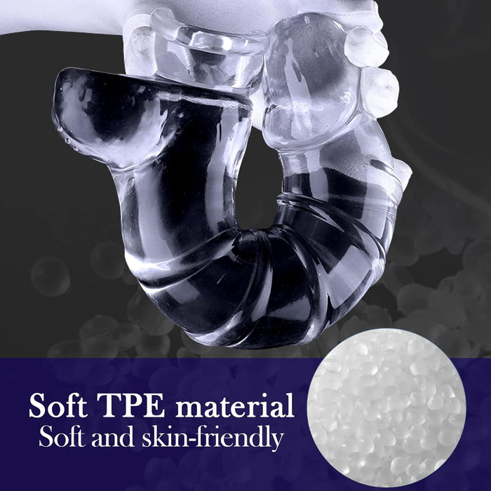 XXL dydis permatomas dildo su stipriu siurbtuku intymiam malonumui