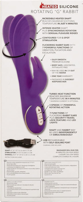 G-spot vibrator made of high-quality silicone with heating function