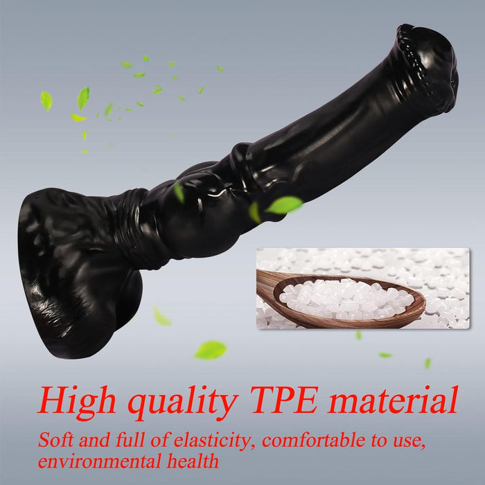 Realistic 38 cm Large Anal Dildo with Strong Suction Cup