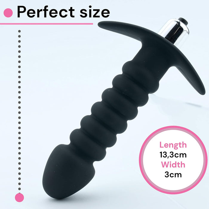 Analinis vibratorius vyrams 13 cm – prostatos stimuliatorius su vibracija