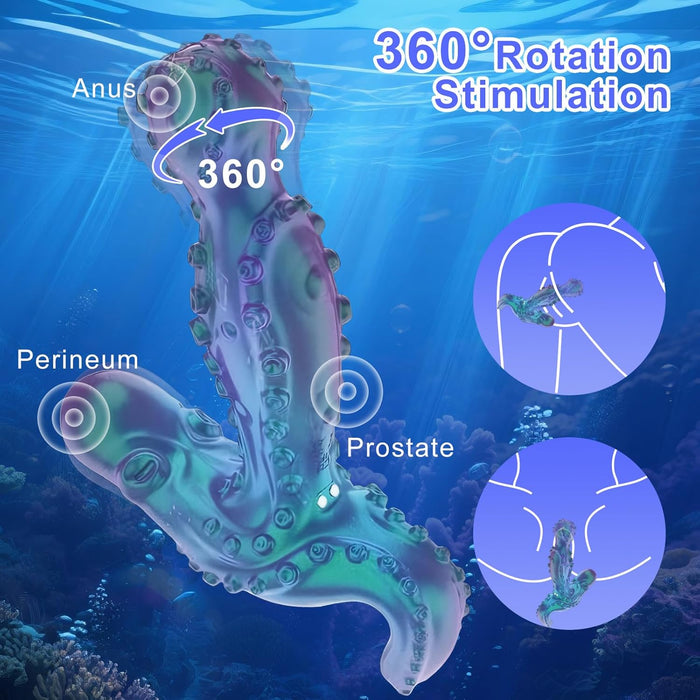 360° Rotacinis Analinis Vibratorius Vyrams su APP Valdymu ir 9 Režimais